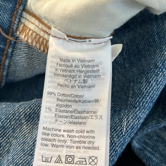 Madewell The High-Rise Slim Boyjean in Melbourne Wash SZ 28 - Picture 5 of 10